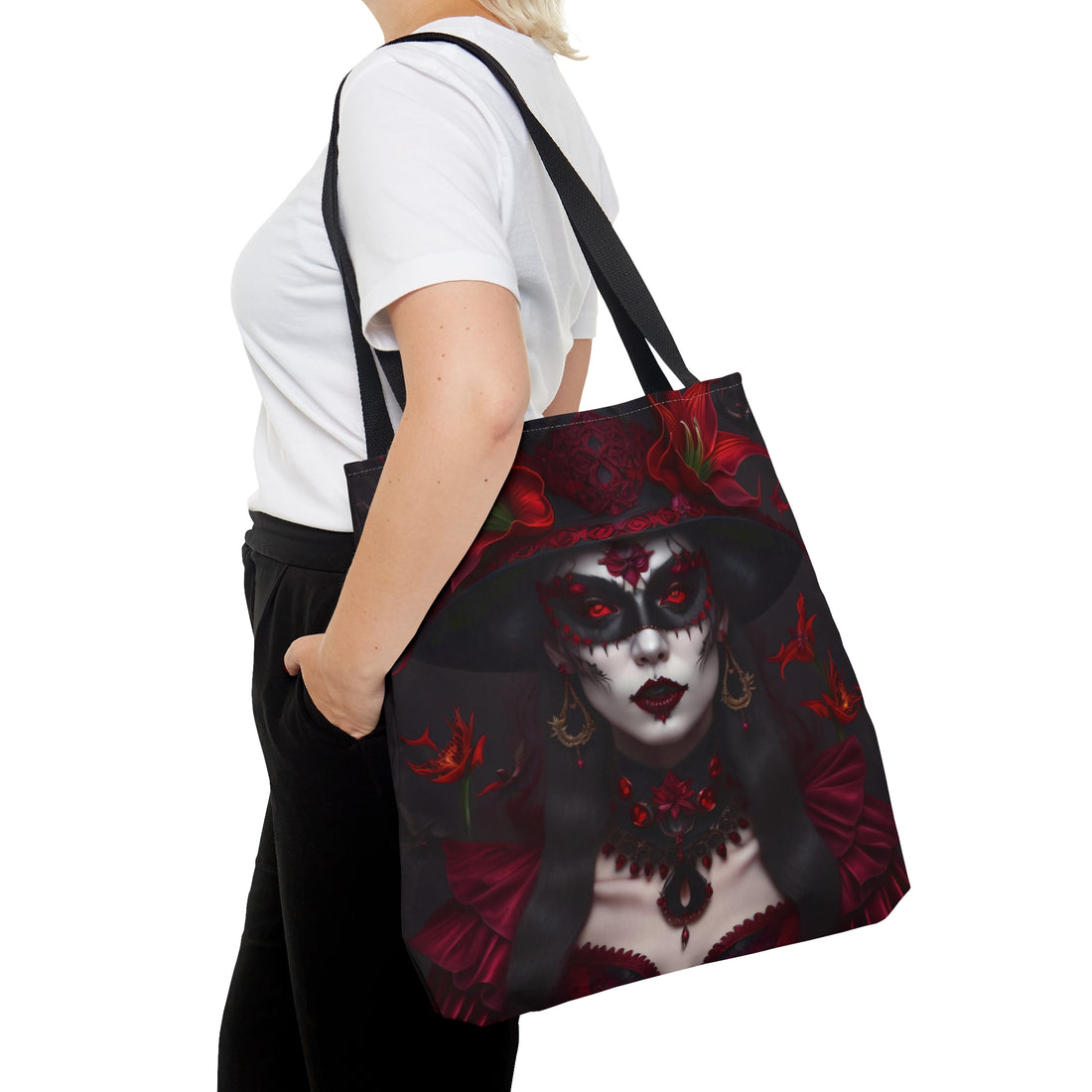 Witch Lilia Halloween Adult Trick or Treat Loot Tote Bag (AOP)