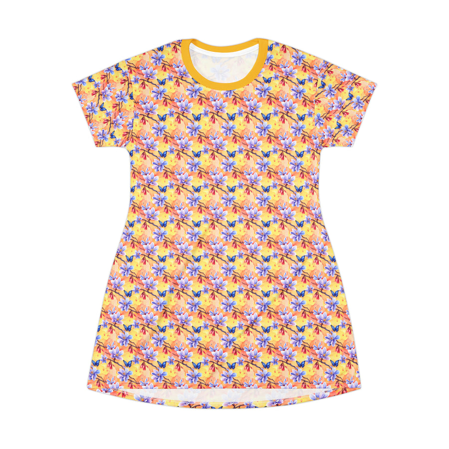 Sunshine Blooms Nightwear T-Shirt Dress