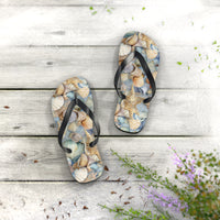 Seaside Serenity Seashell Flip-Flops: Walk in Coastal Comfort