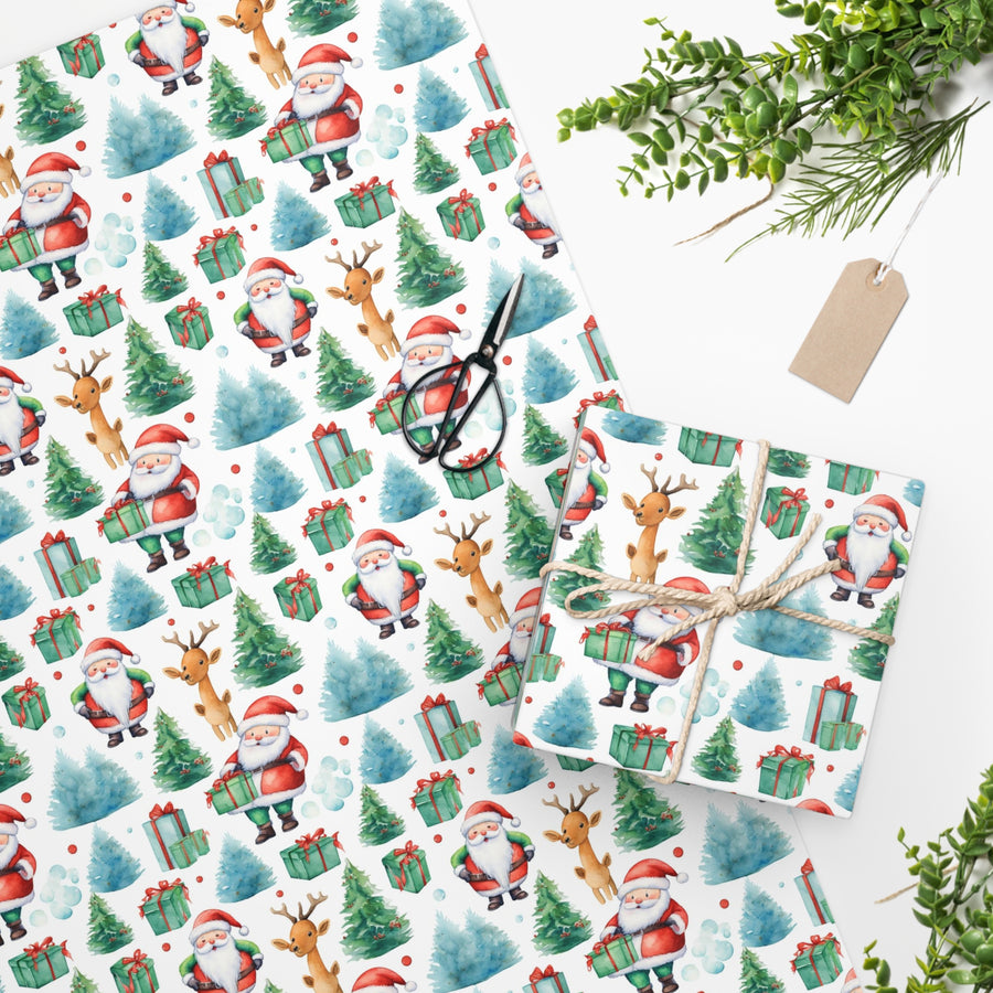 Santa Holiday Wrapping Paper