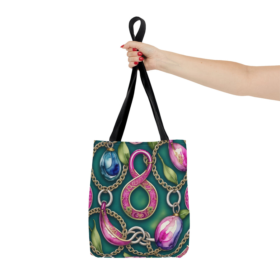 Oriental Remembrance Pink Cloisonne Luxury Everyday Tote Bag