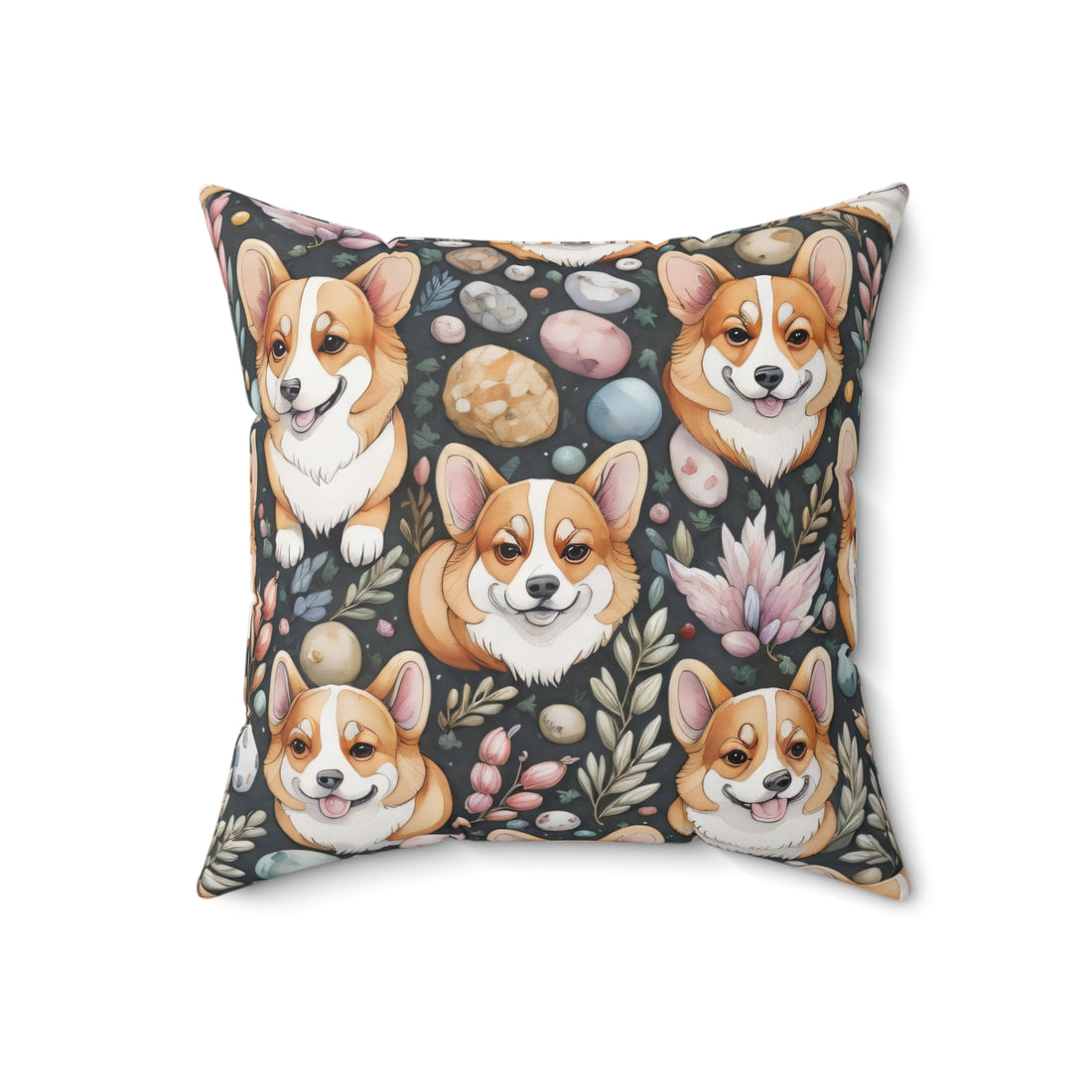 Corgis Spun Polyester Square Pillow