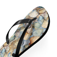 Seaside Serenity Seashell Flip-Flops: Walk in Coastal Comfort