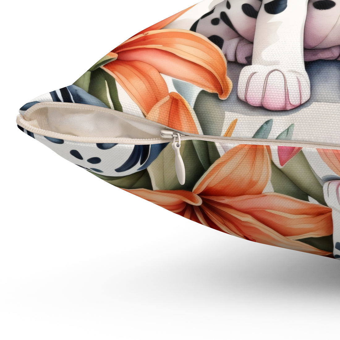 Dalmatian Delight:  Tiger Lily Dreams Pillow