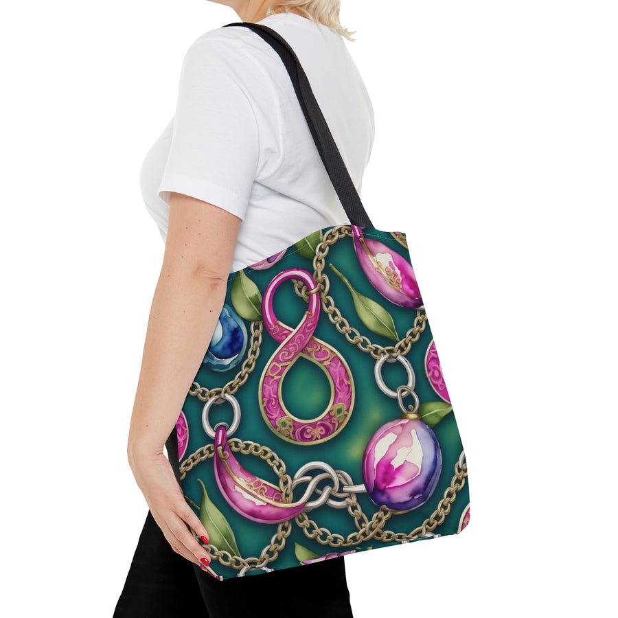 Oriental Remembrance Pink Cloisonne Luxury Everyday Tote Bag