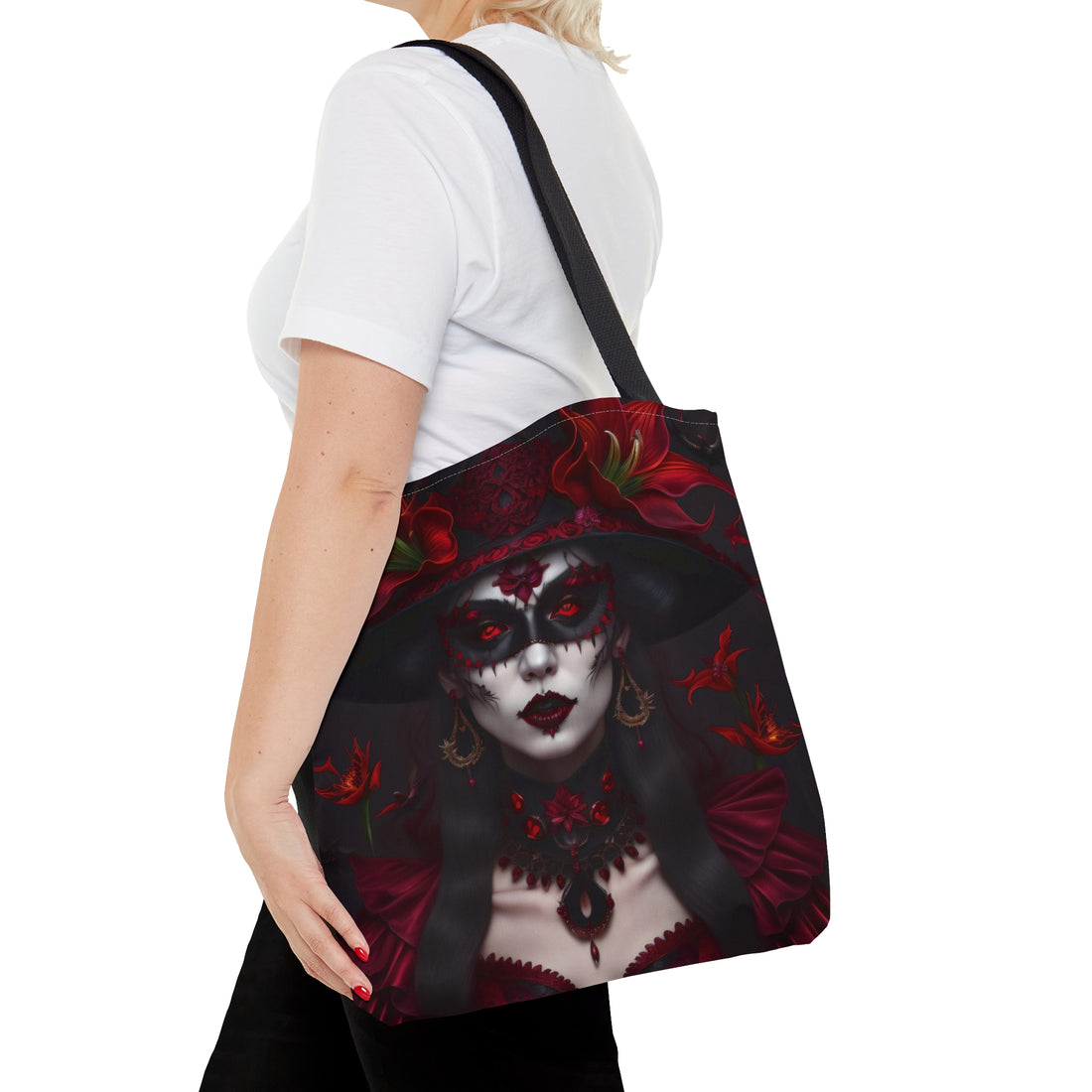 Witch Lilia Halloween Adult Trick or Treat Loot Tote Bag (AOP)