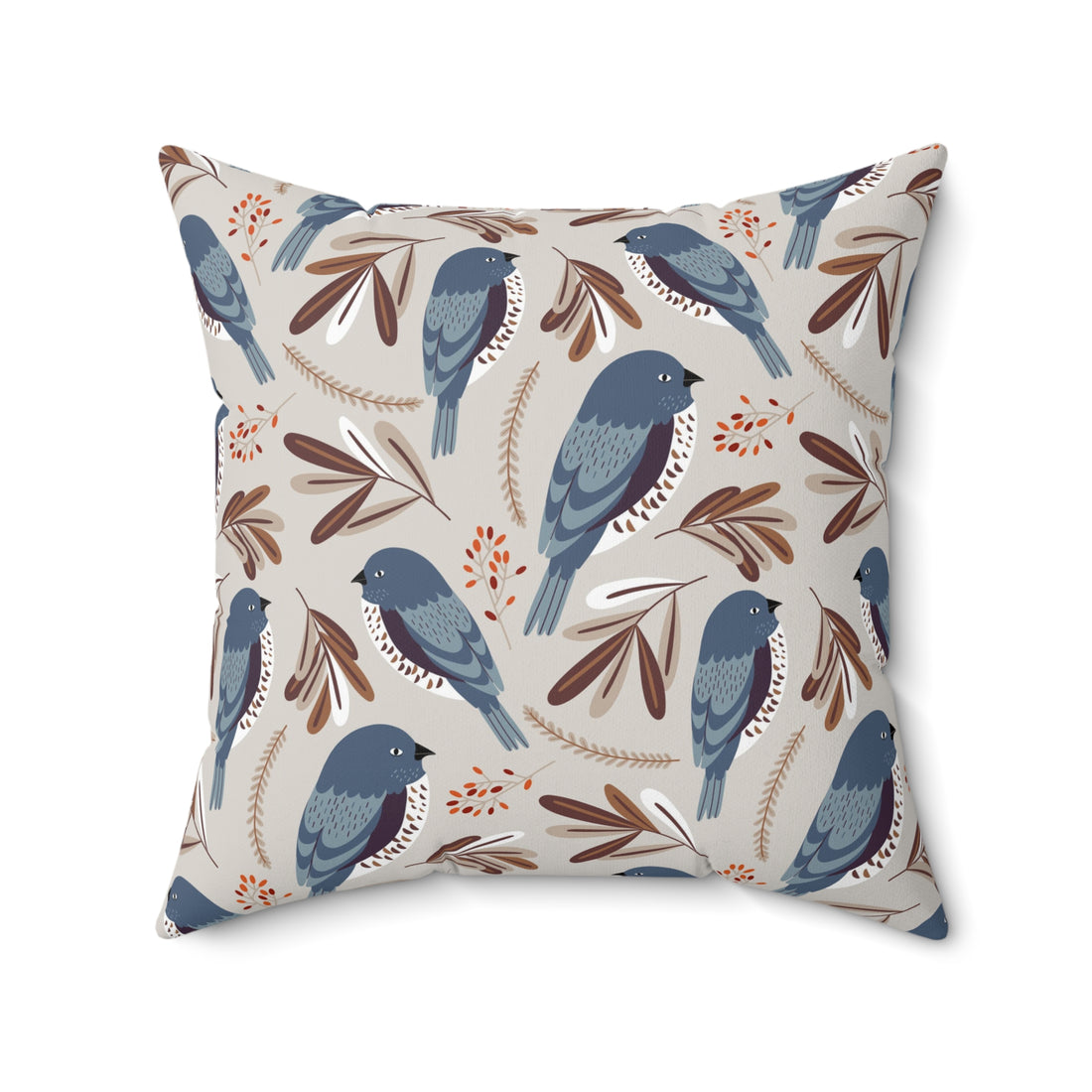 Sitting Still Spun Polyester Square Pillow