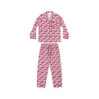 Hibiscus Love Women's Luxury Satin Pajamas (AOP)
