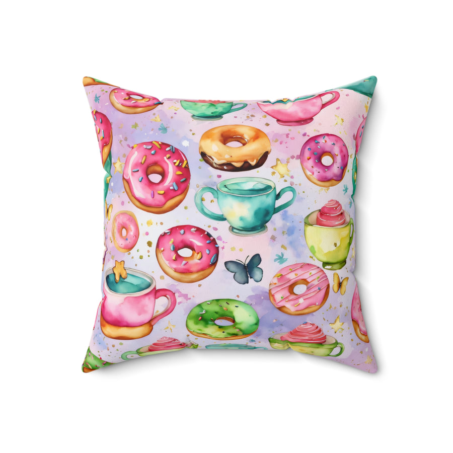 Sweets and Serenity Spun Polyester Square Pillow