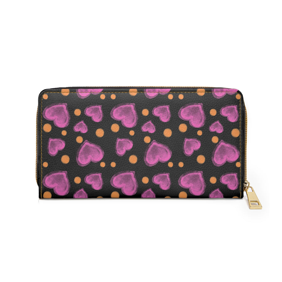 Heart In The Dark Zipper Wallet