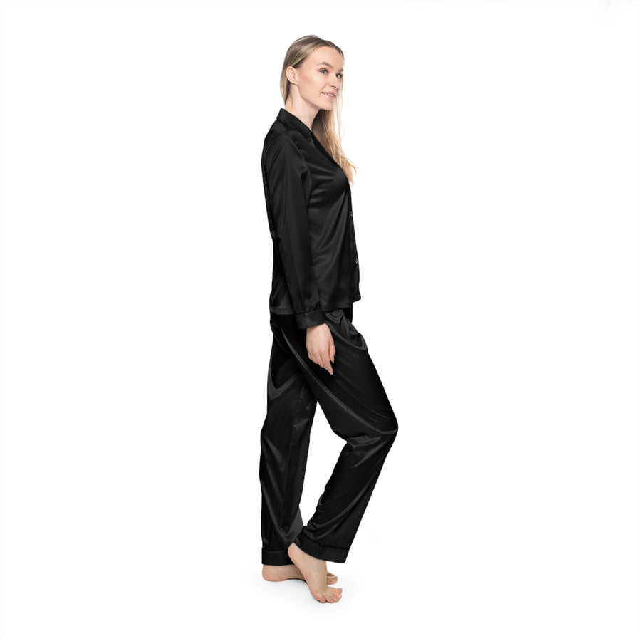 Black Women's Satin Pajamas