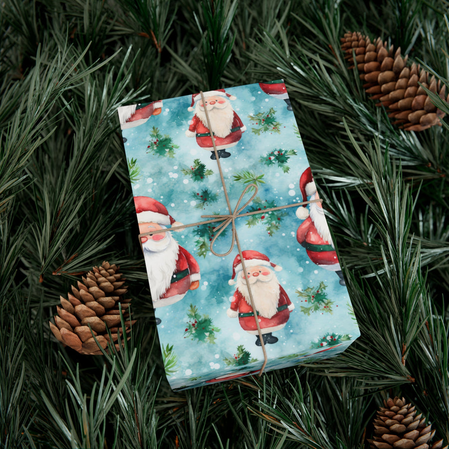 Santa Baby Satin Gift Wrap Papers