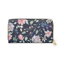 Evening Blooms Zipper Wallet