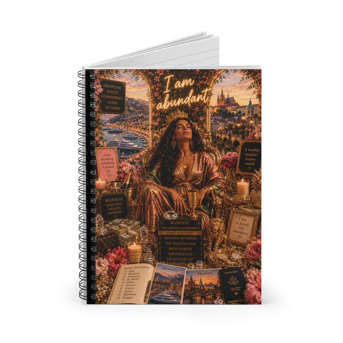 Manifest Luxury Travel Spiral Notebook - Ruled Line