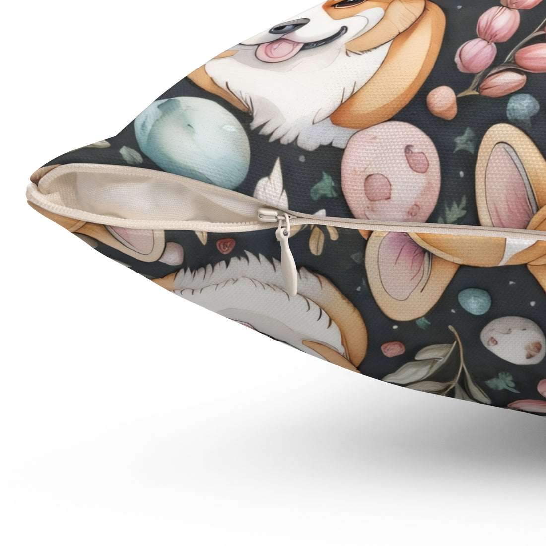 Corgis Spun Polyester Square Pillow