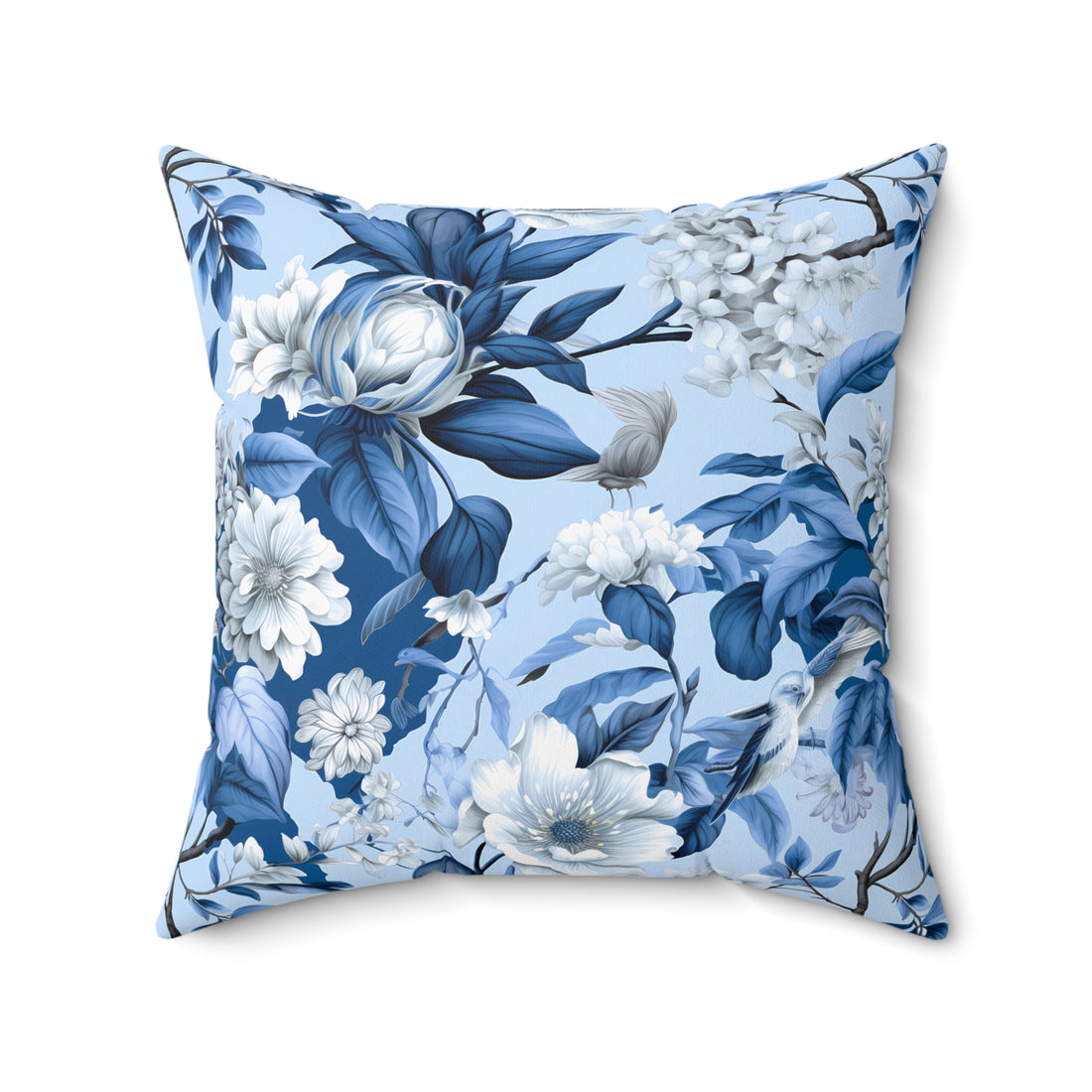 Royal Bloom Spun Polyester Square Pillow