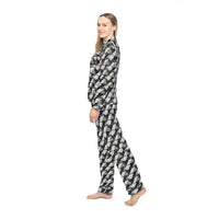 Abstract Dreams Women's Luxury Feel Satin Pajamas (AOP)