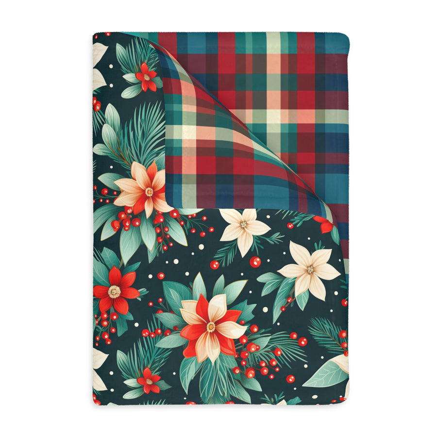 Home For The Holiday Reversible Velveteen Minky Blanket