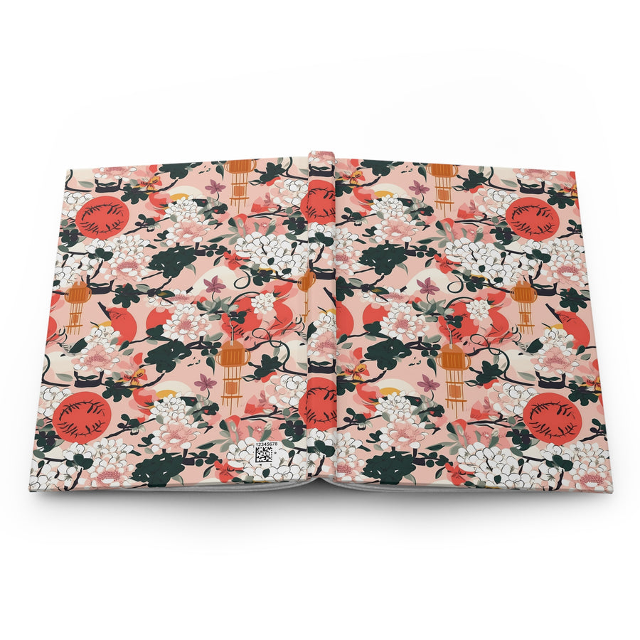 Oriental Blossoms Hardcover Journal Matte