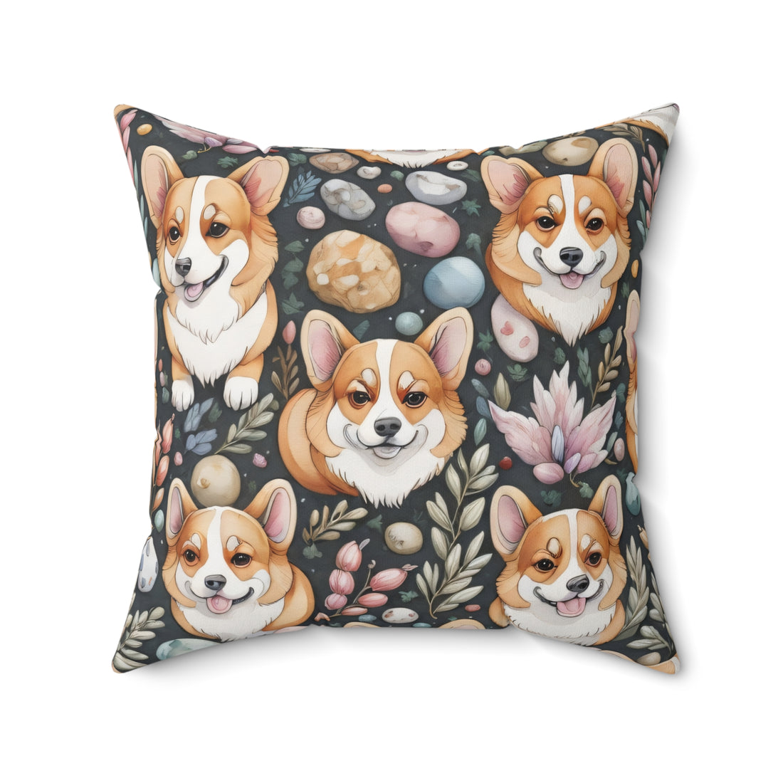 Corgis Spun Polyester Square Pillow