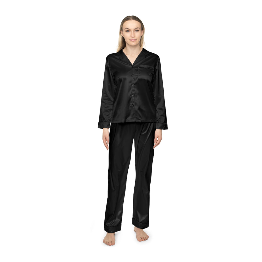 Black Women's Satin Pajamas