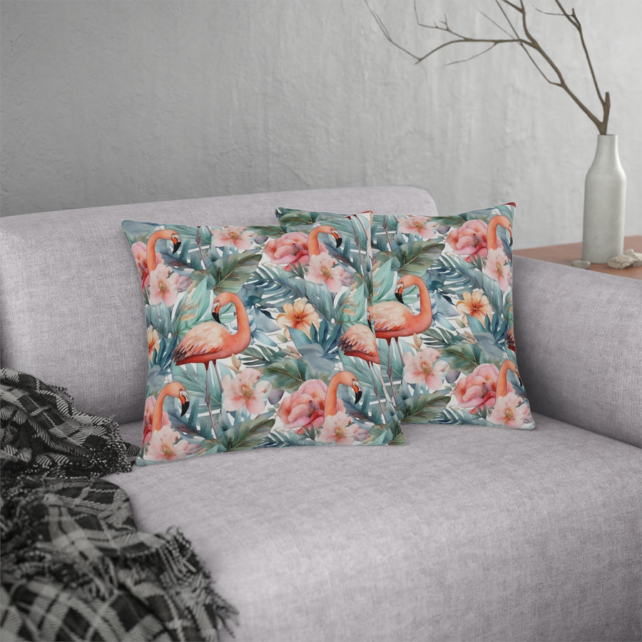 Flight of the Flamingo Waterproof Pillows