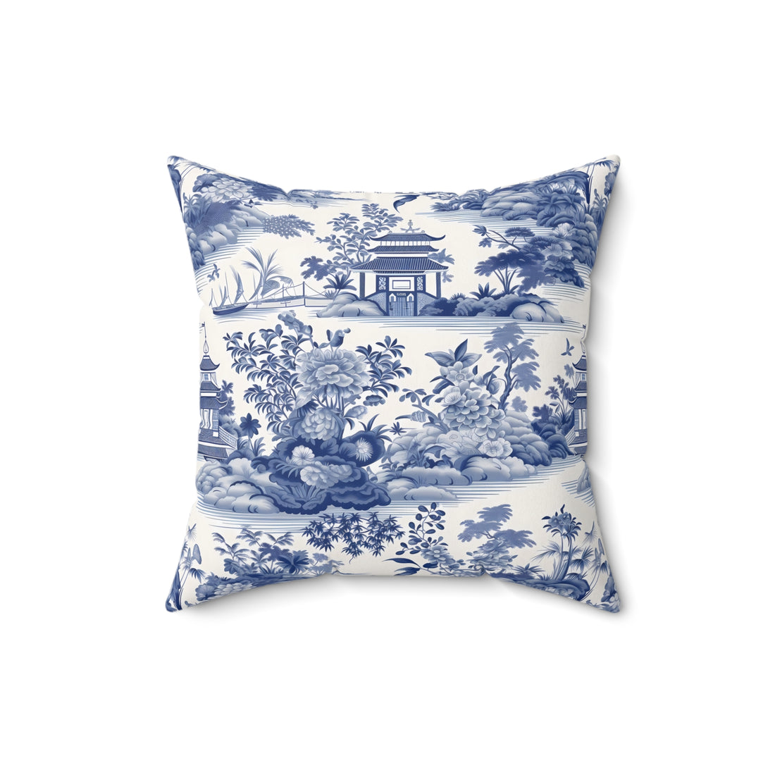 Oriental Dreams Spun Polyester Square Pillow