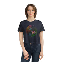 Lotus Blossom: Chakra Seed of Life Women's Flowy Cropped Tee