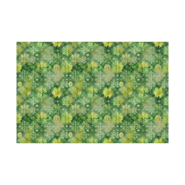 Evergreen Snowflakes Gift Wrap Papers