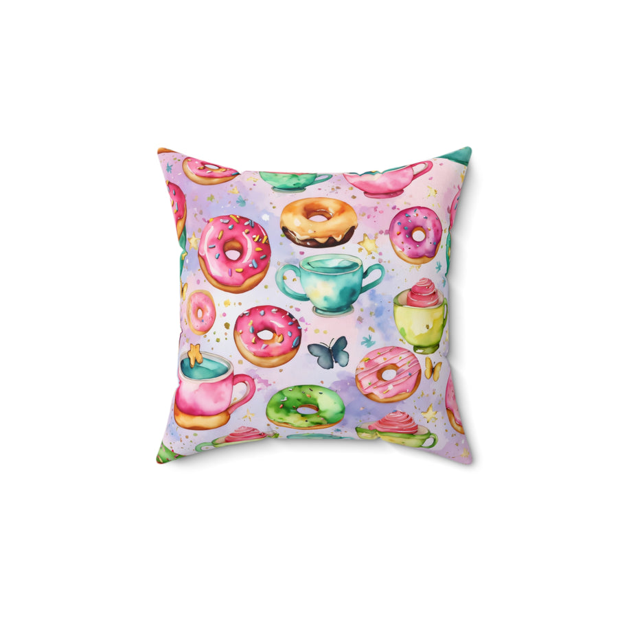 Sweets and Serenity Spun Polyester Square Pillow