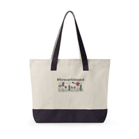 Forever Blessed Zippered Canvas Tote