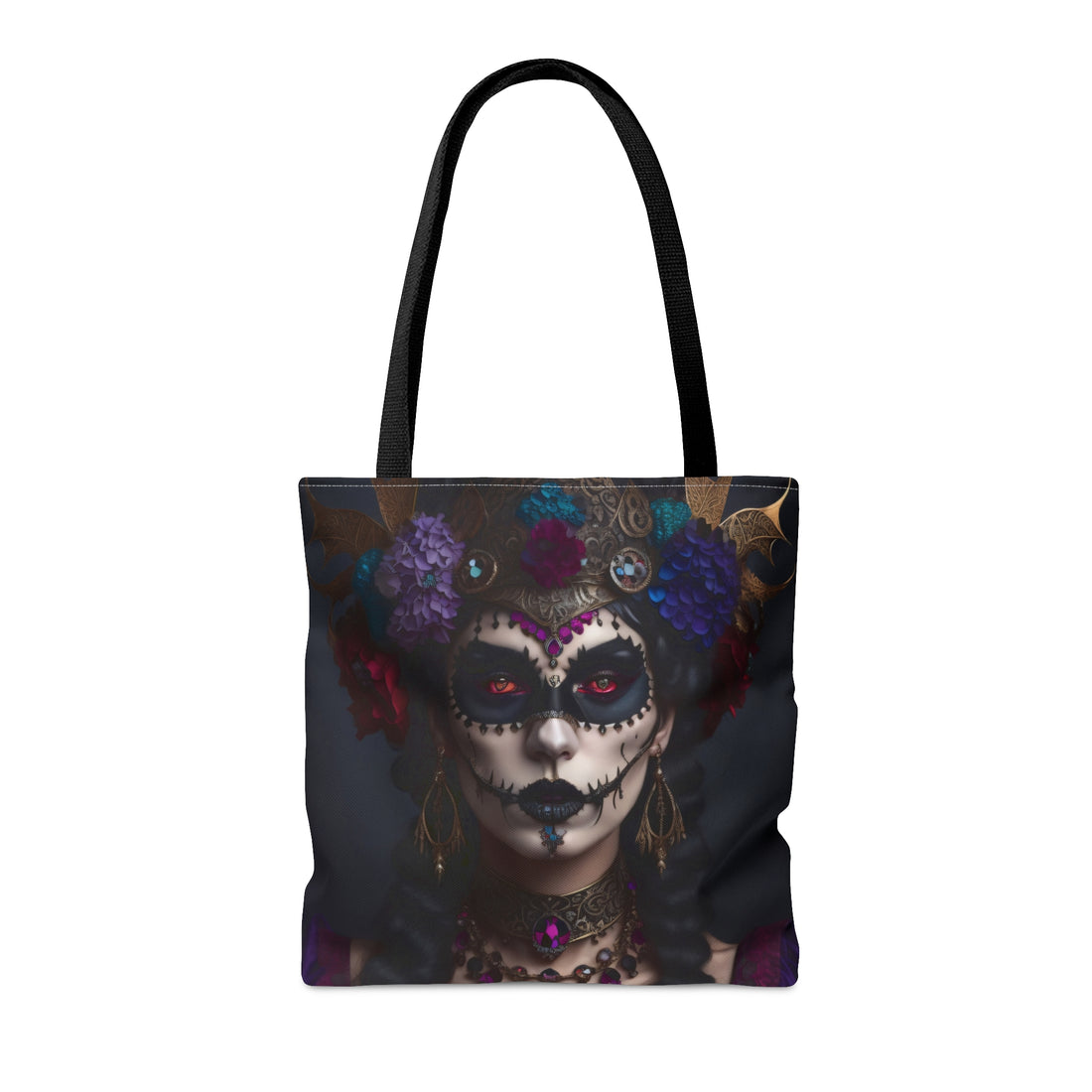 Hibiscus Dia De Las Muerte Gypsy Halloween Trick or Treat Loot Bag