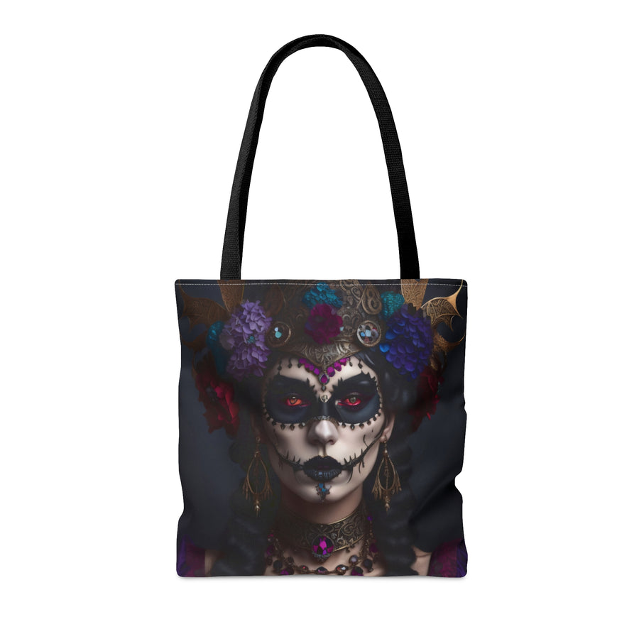 Hibiscus Dia De Las Muerte Gypsy Halloween Trick or Treat Loot Bag