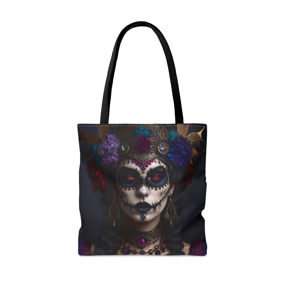 Hibiscus Dia De Las Muerte Gypsy Halloween Trick or Treat Loot Bag