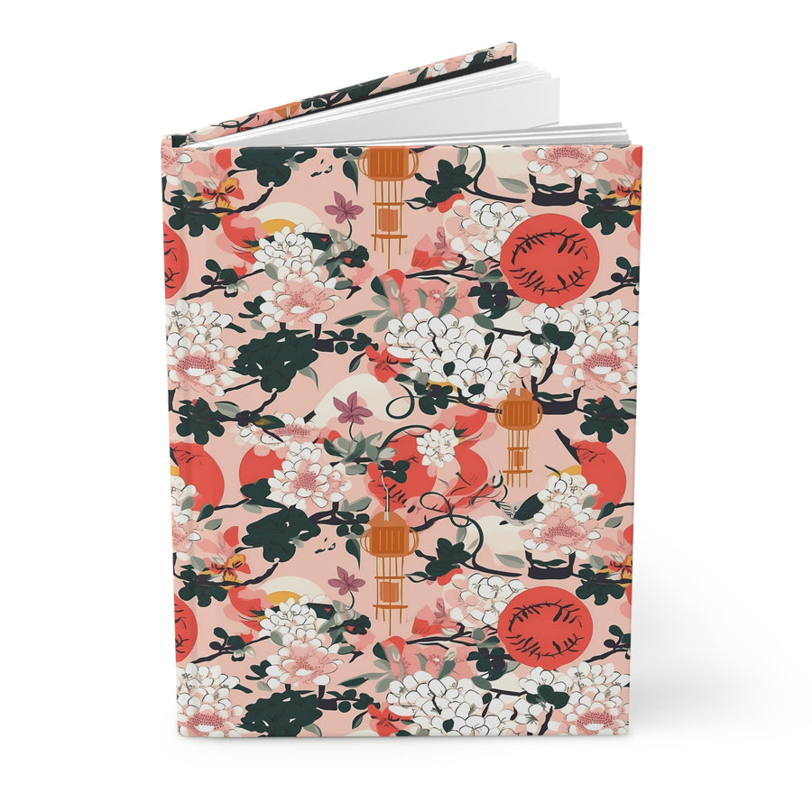 Oriental Blossoms Hardcover Journal Matte
