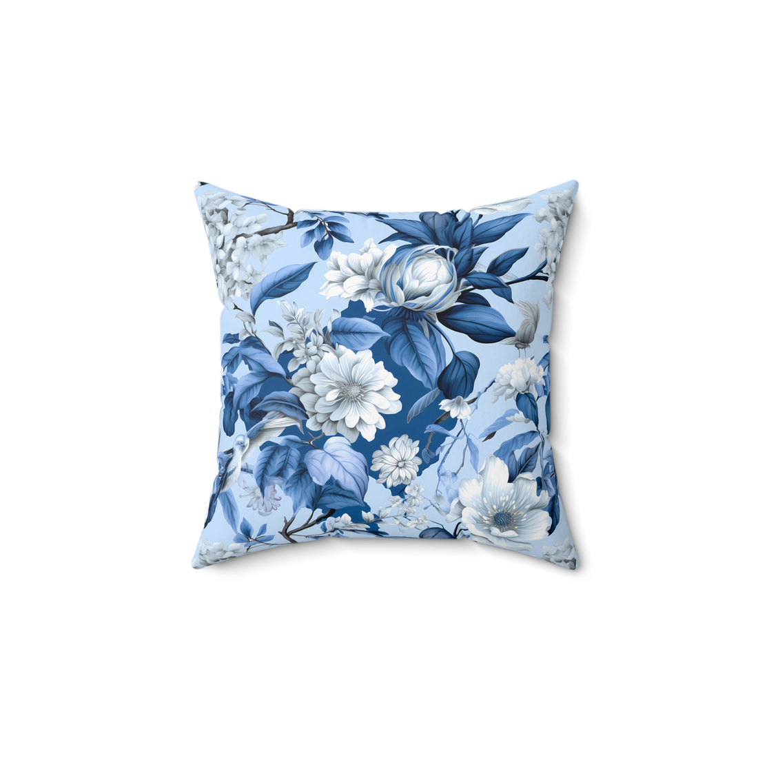 Royal Bloom Spun Polyester Square Pillow