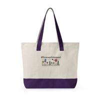 Forever Blessed Zippered Canvas Tote