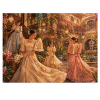 Filipiniana Courtyard Promenade Jigsaw Puzzle with Tin (252, 500, 1000 pieces)