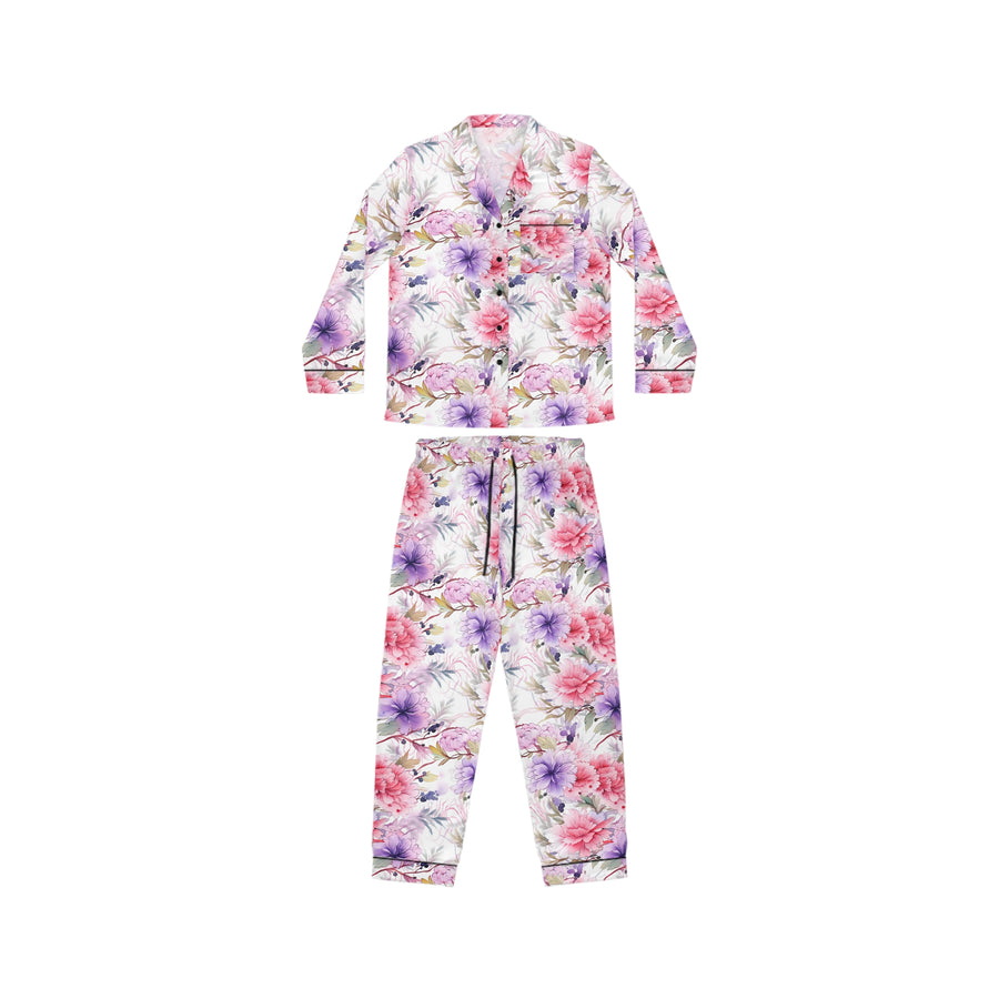 Peony Fantasy Women's Luxury Satin Pajamas