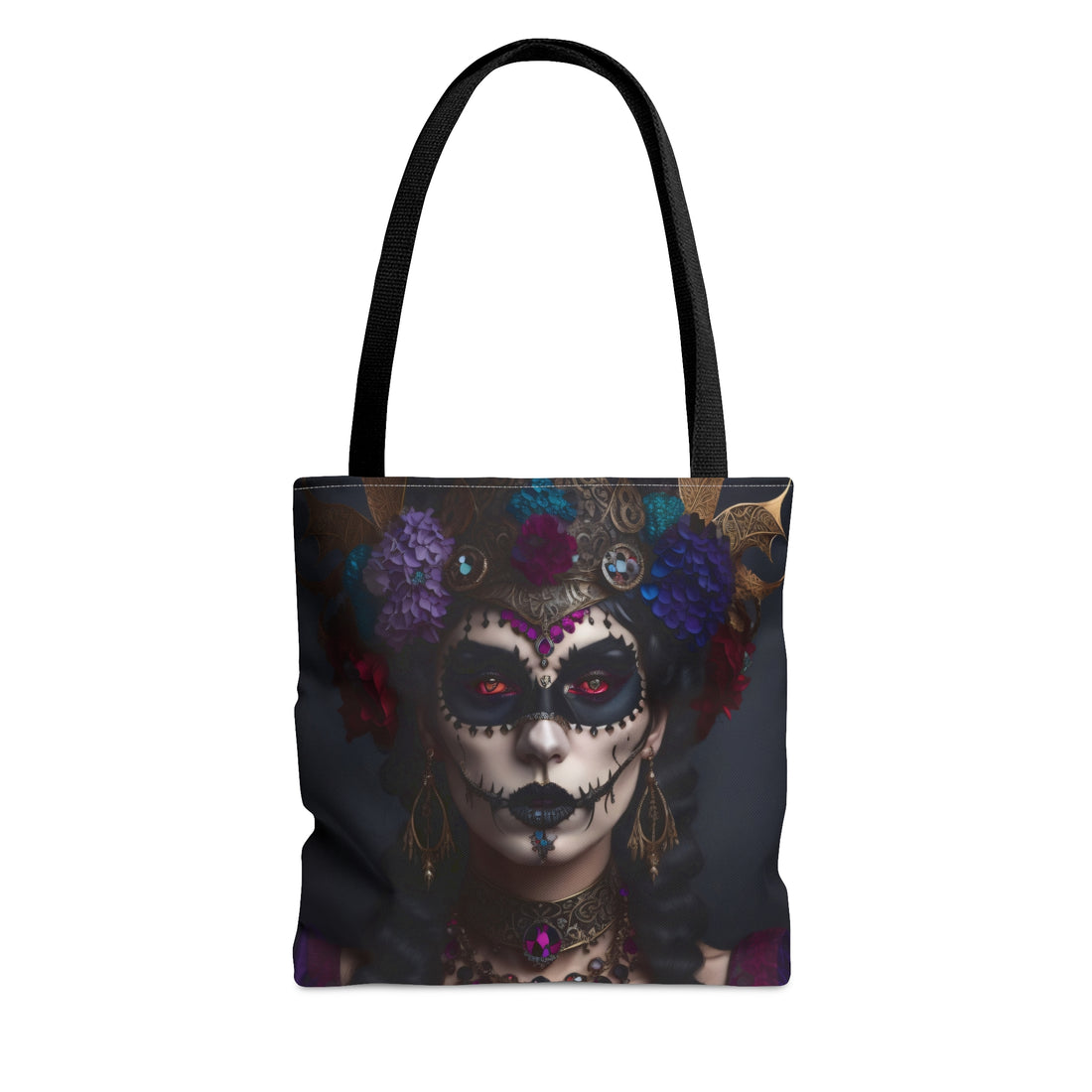 Hibiscus Dia De Las Muerte Gypsy Halloween Trick or Treat Loot Bag