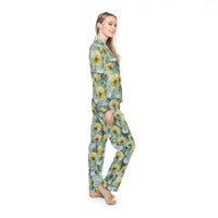 Dandy Lady Women's Luxury Satin Pajamas (AOP)