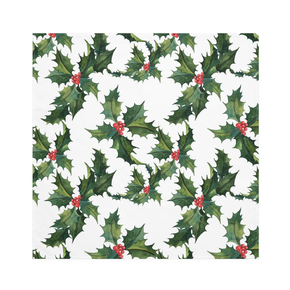 Holly Days Polyester Table Napkins