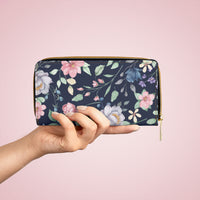 Evening Blooms Zipper Wallet