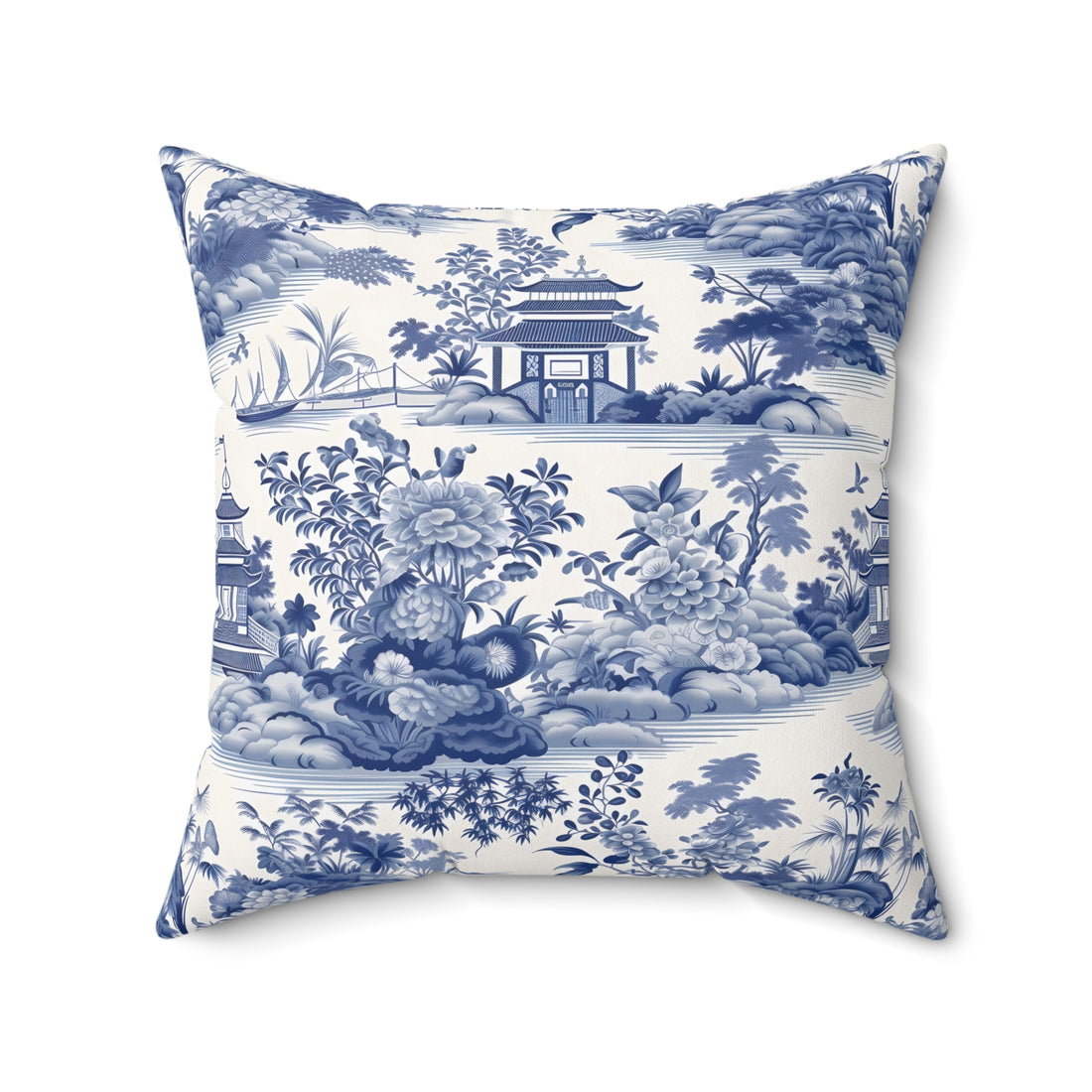 Oriental Dreams Spun Polyester Square Pillow