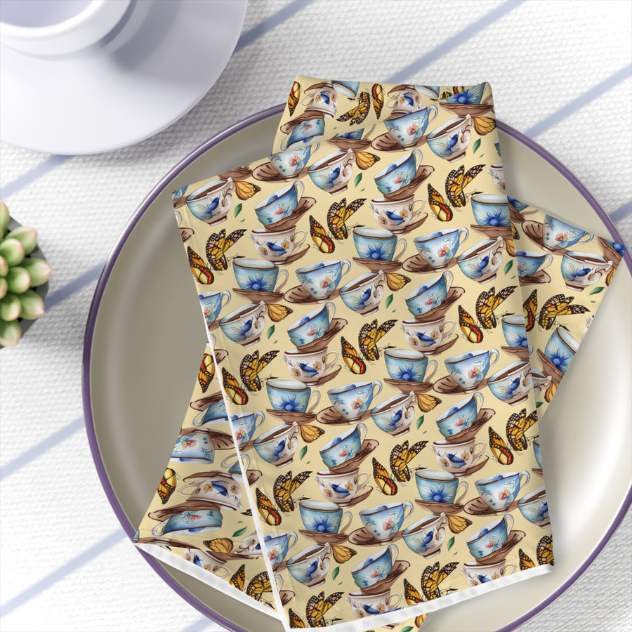 Garden High Tea Polyester Table Napkins