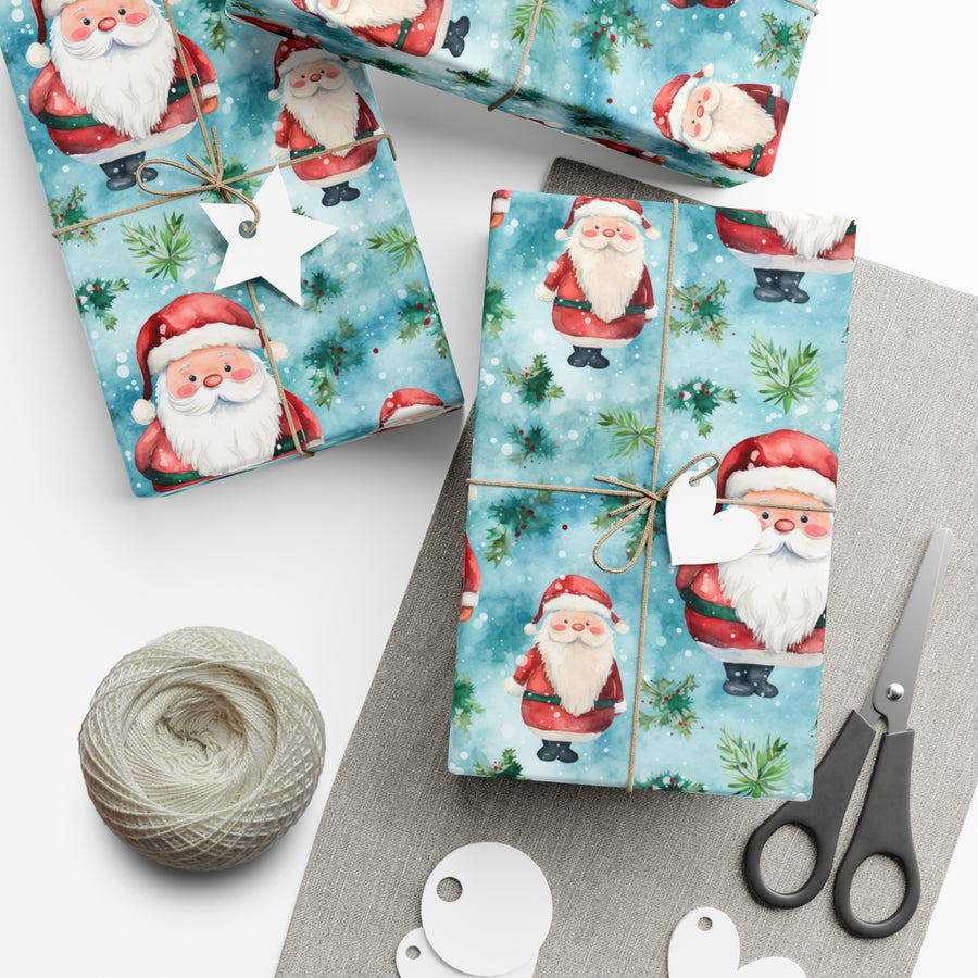 Santa Baby Satin Gift Wrap Papers