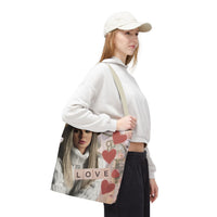 Love Tote Bag | Romantic Aesthetic Tote Bag for Women, Book Lovers, Dreamers & Everyday Elegance
