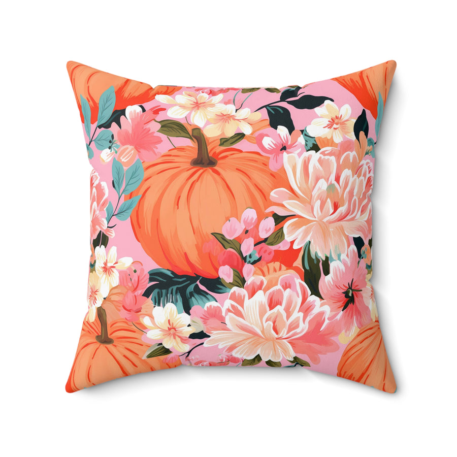 Blushing Fall Spun Polyester Square Pillow