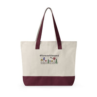 Forever Blessed Zippered Canvas Tote