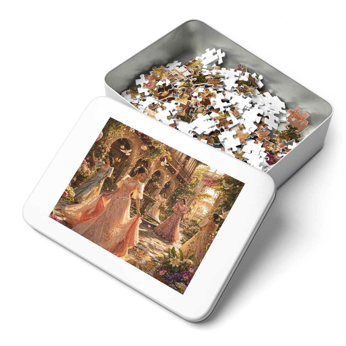 Maria Clara Garden Walk Jigsaw Puzzle with Tin (252, 500, 1000 pieces)